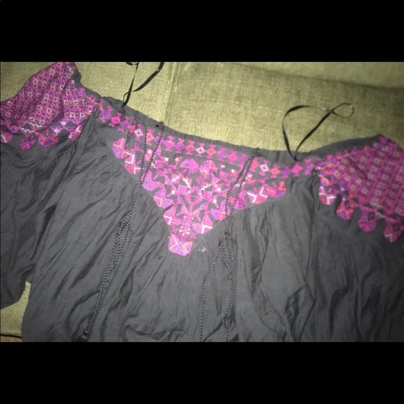 Free People Vacay Vibin Top Embroidered Blouse NWT - Picture 6 of 6